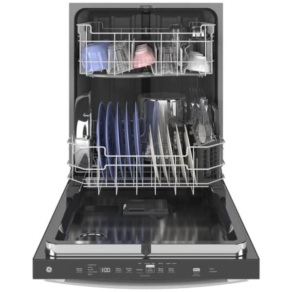 24" Dishwasher, GE, 16 Place Settings, 5 Wash Cycles, Wi-Fi, Stainless Steel – GDT635HSRSS - Image 2