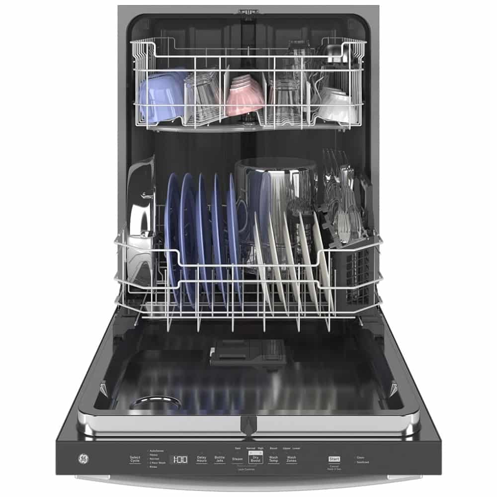 24" Dishwasher, GE, 16 Place Settings, 5 Wash Cycles, Wi-Fi, Stainless Steel – GDT635HSRSS - Image 2