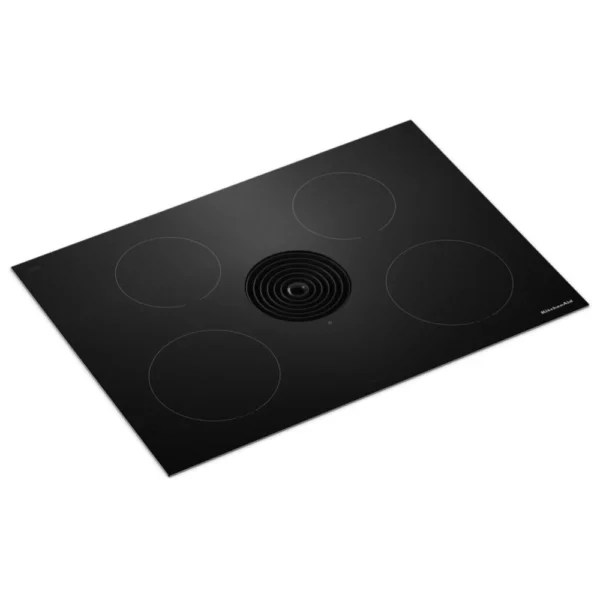 Surface de cuisson à induction KitchenAid 30", 4 brûleurs, Aspiration vers le bas, Élément 3 000 W, Noir – KCID930SBL00 – Image 4
