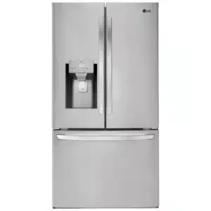 Réfrigérateur portes françaises LG 36″, 27.7 pi³, eau et glace, inox – LRFS28XBS