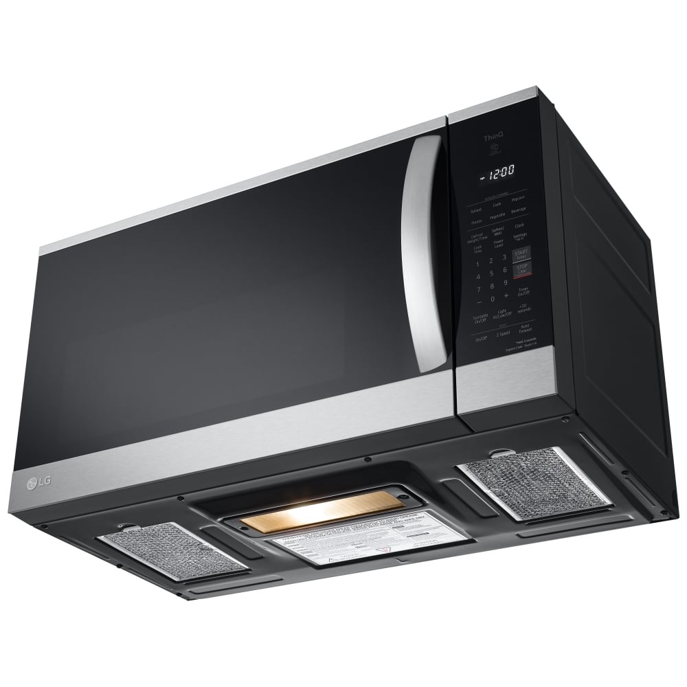 Four micro-ondes à hotte intégrée 30", LG, 1,8 pi³, 300 CFM, Inox – MVEM1825F – Image 3