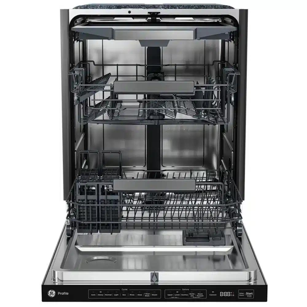 24" Dishwasher, GE Profile, 16 Place Settings, 9 Wash Cycles, Stainless Steel – PBT700SSVFS - Image 3
