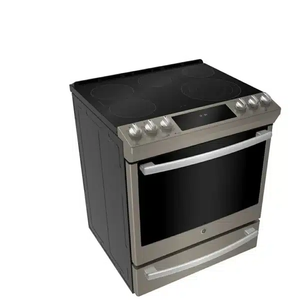 Cuisinière électrique GE Profile 30″ 6,3 pi³ convection européenne, tiroir de four, ardoise – PCS940EMES – Image 2