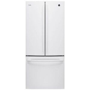 30" French Door Refrigerator, GE Profile, 20.8 cu.ft., Interior Water Dispenser, White – PNE21NGLKWW