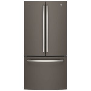 Réfrigérateur à portes françaises 33", GE Profile, 24,8 pi³, distributeur d’eau intérieur, Slate – PNE25NMLKES