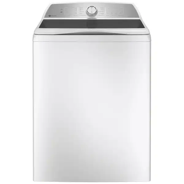 Laveuse à chargement vertical GE Profile, 5,8 pi³, 27", 14 cycles, 6 températures, 800 RPM, Blanc – PTW600BSRWS