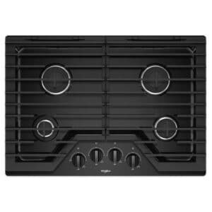 Whirlpool 30'' Gas Cooktop – Black – WCG55US0HB