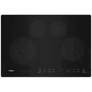 Whirlpool 30″ Induction Rangetop, 4 Burners, 3,000 W, Black – WCI55US0JB