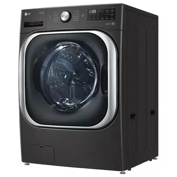 LG Washer Dryer Set 29″ Front Load 5.8 cu. ft. & Electric 9.0 cu. ft. Black Steel – WM8900HBA & DLEX8900B - Image 3