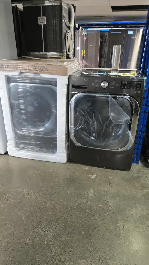 LG Washer Dryer Set 29″ Front Load 5.8 cu. ft. & Electric 9.0 cu. ft. Black Steel – WM8900HBA & DLEX8900B - Image 5