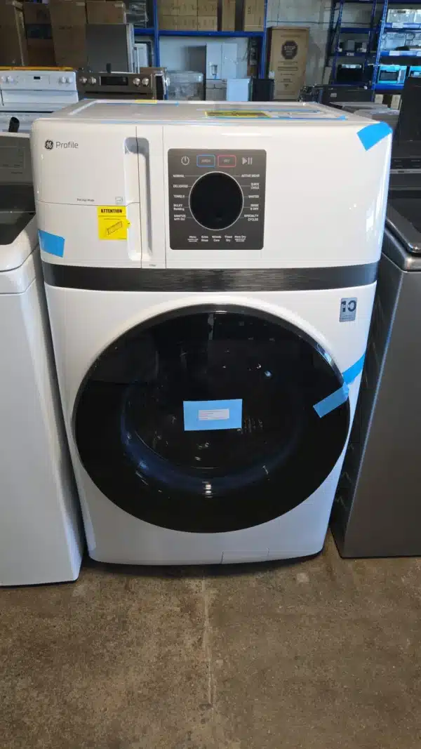 Centre de buanderie GE Profile 28″ 4,6 pi³ ultra-rapide, pompe à chaleur Inverter, sans ventilation, blanc – PFQ83HSLWWW – Image 5