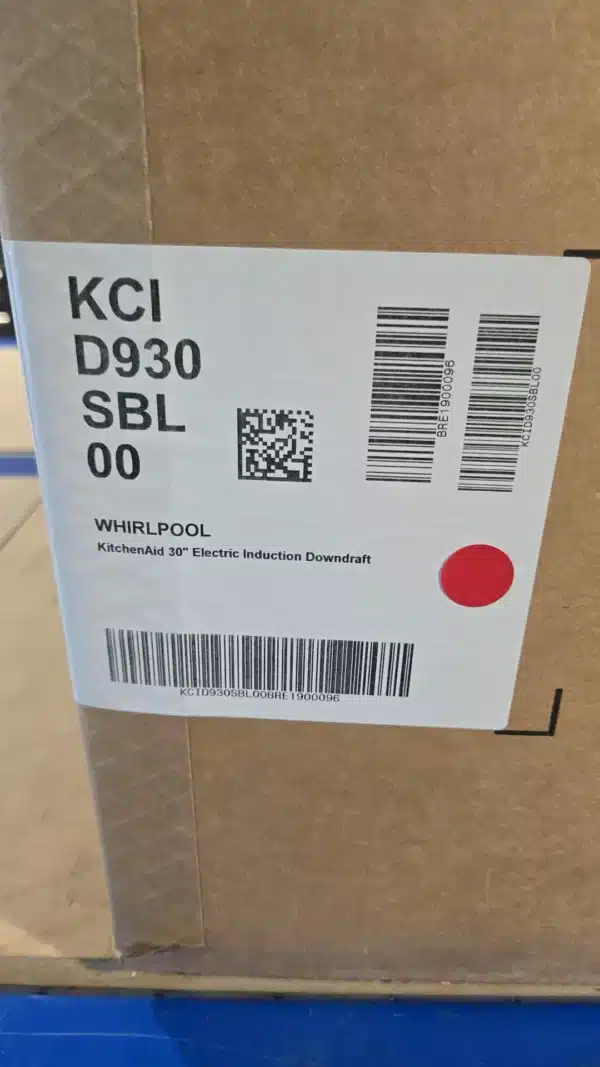 Surface de cuisson à induction KitchenAid 30", 4 brûleurs, Aspiration vers le bas, Élément 3 000 W, Noir – KCID930SBL00 – Image 6