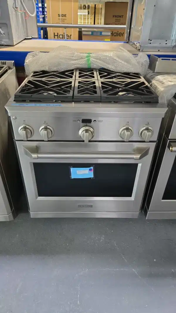 Cuisinière mixte Monogram 30″ 5,3 pi³ convection, 4 brûleurs, inox – ZDP304NPSS – Image 5