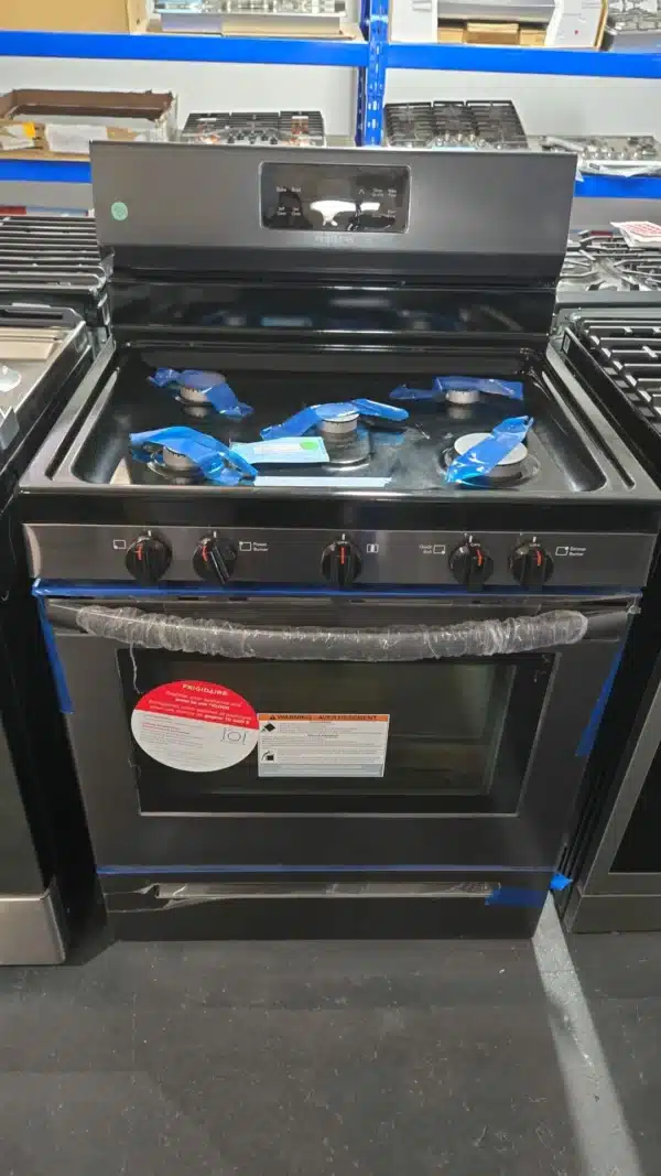 Frigidaire Gas Range 30″ 5.0 cu.ft. Self Clean, Storage Drawer, Black Stainless Steel – FFGF3054TD - Image 5
