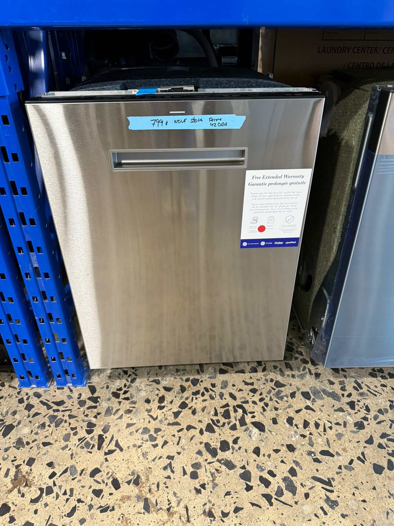 24" Dishwasher, GE Profile, 16 Place Settings, 9 Wash Cycles, Stainless Steel – PBT700SSVFS - Image 4