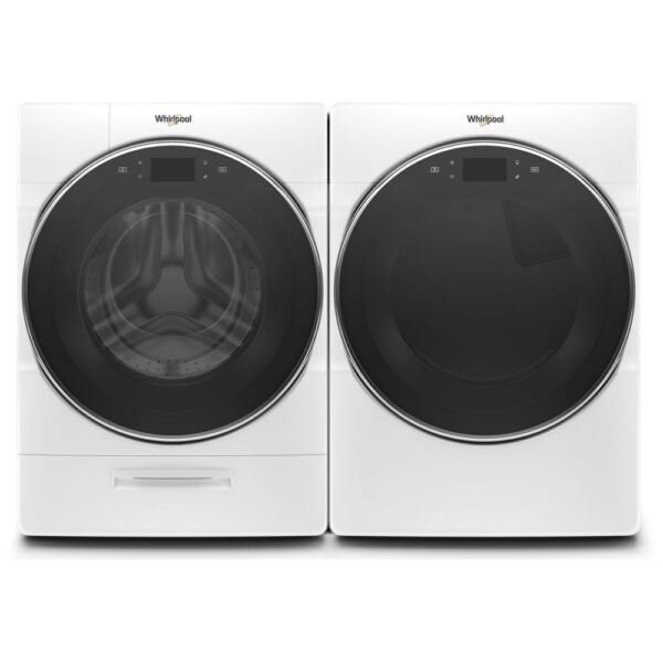 Combo laveuse & sécheuse Whirlpool – 5,8 pi³ + 7,4 pi³ – Blanc – WFW9620HW3 & YWED9620HW2