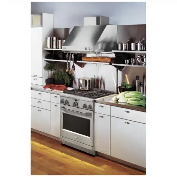 Cuisinière mixte Monogram 30″ 5,3 pi³ convection, 4 brûleurs, inox – ZDP304NPSS – Image 2