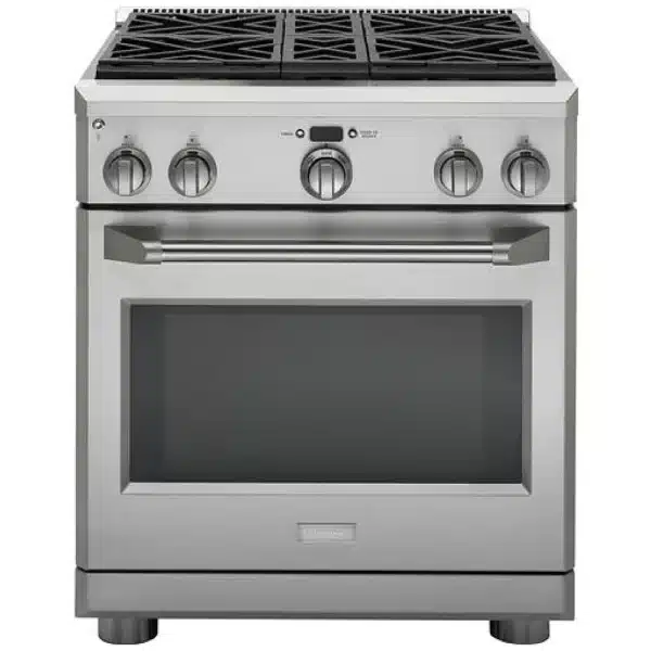 Cuisinière mixte Monogram 30″ 5,3 pi³ convection, 4 brûleurs, inox – ZDP304NPSS