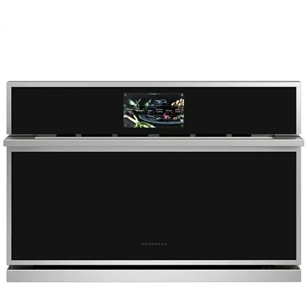 Four encastré simple à vitesse Monogram 30″, convection, 1.7 pi³, Wi-Fi, Air Fry, inox – ZSB9231NSS