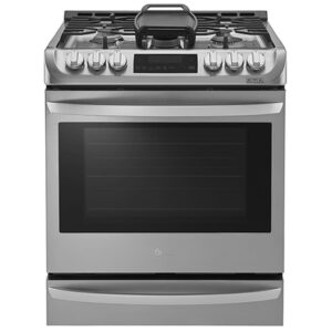 Cuisinière au gaz LG 30 pouces, 6,3 pi³, convection, autonettoyante, 5 brûleurs, inox – LSG5513ST