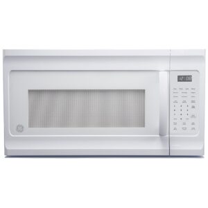 GE Over-the-Range Microwave 30 inches, 1.6 cu. ft., 300 CFM, 1,100 W, Halogen Lighting, White - JVM2160DMWW