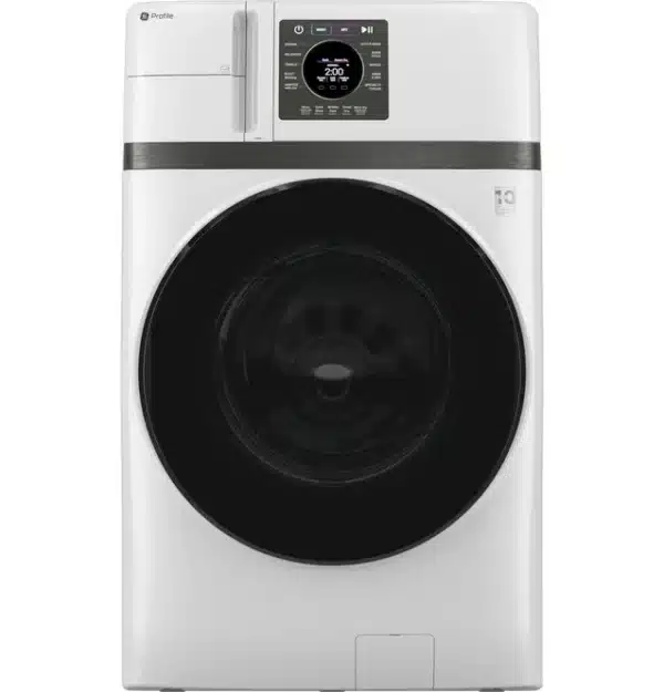Centre de buanderie GE Profile 28″ 4,6 pi³ ultra-rapide, pompe à chaleur Inverter, sans ventilation, blanc – PFQ83HSLWWW