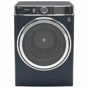 Laveuse à chargement frontal GE Profile 28 pouces, bleu saphir – PFW870SPVRS