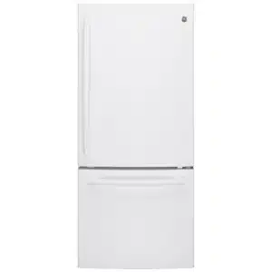 GE 30″ Bottom Freezer Refrigerator, White – GDE21DGKSKWW