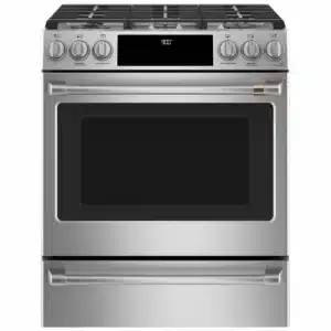 Cuisinière biénergie Café – 30", 6 brûleurs, Air Fry, convection véritable, inox – CC2S900P2MS1