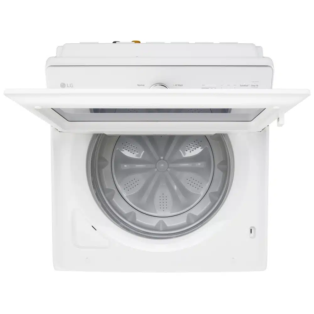 LG 27″ Washer & Dryer Set – 5.8 cu.ft Washer + 7.3 cu.ft Dryer, Wi-Fi, 8 Cycles, White – WT8200CW / DLE8200W - Image 4