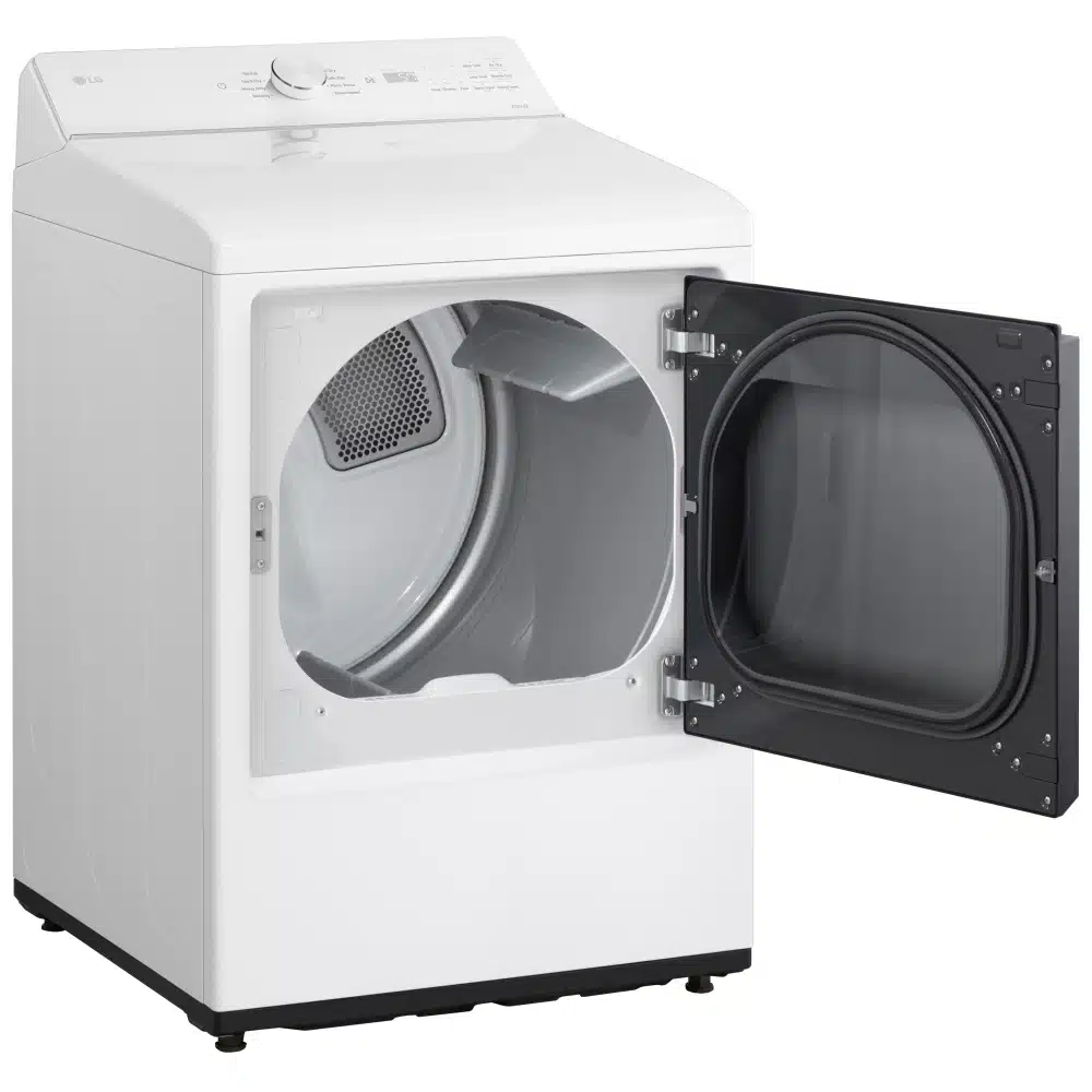 LG 27″ Washer & Dryer Set – 5.8 cu.ft Washer + 7.3 cu.ft Dryer, Wi-Fi, 8 Cycles, White – WT8200CW / DLE8200W - Image 3