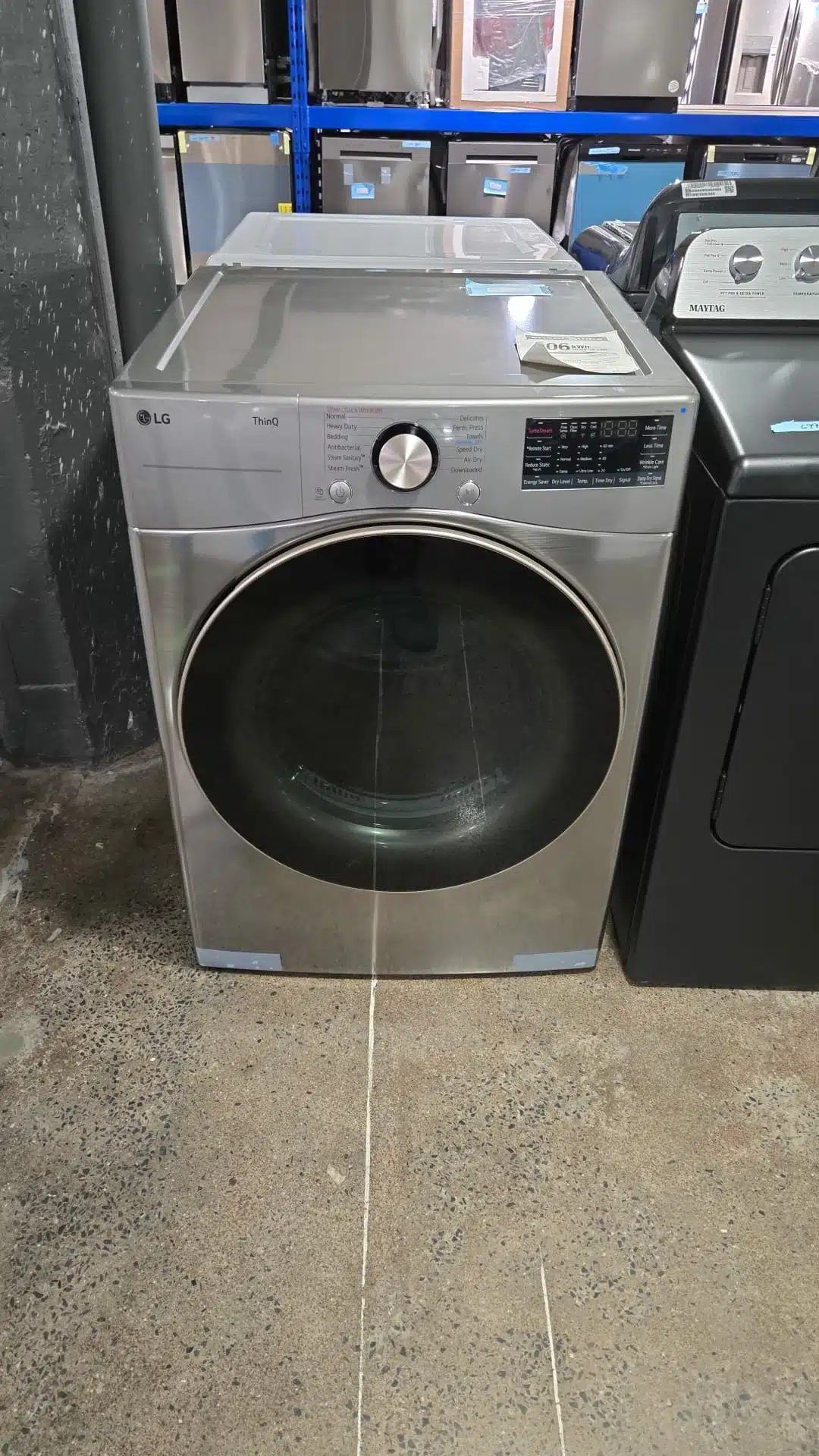 LG Electric Dryer – 7.4 cu. ft., 10 Cycles, Steam, Wi-Fi, Graphite Steel – DLEX3850V - Image 5