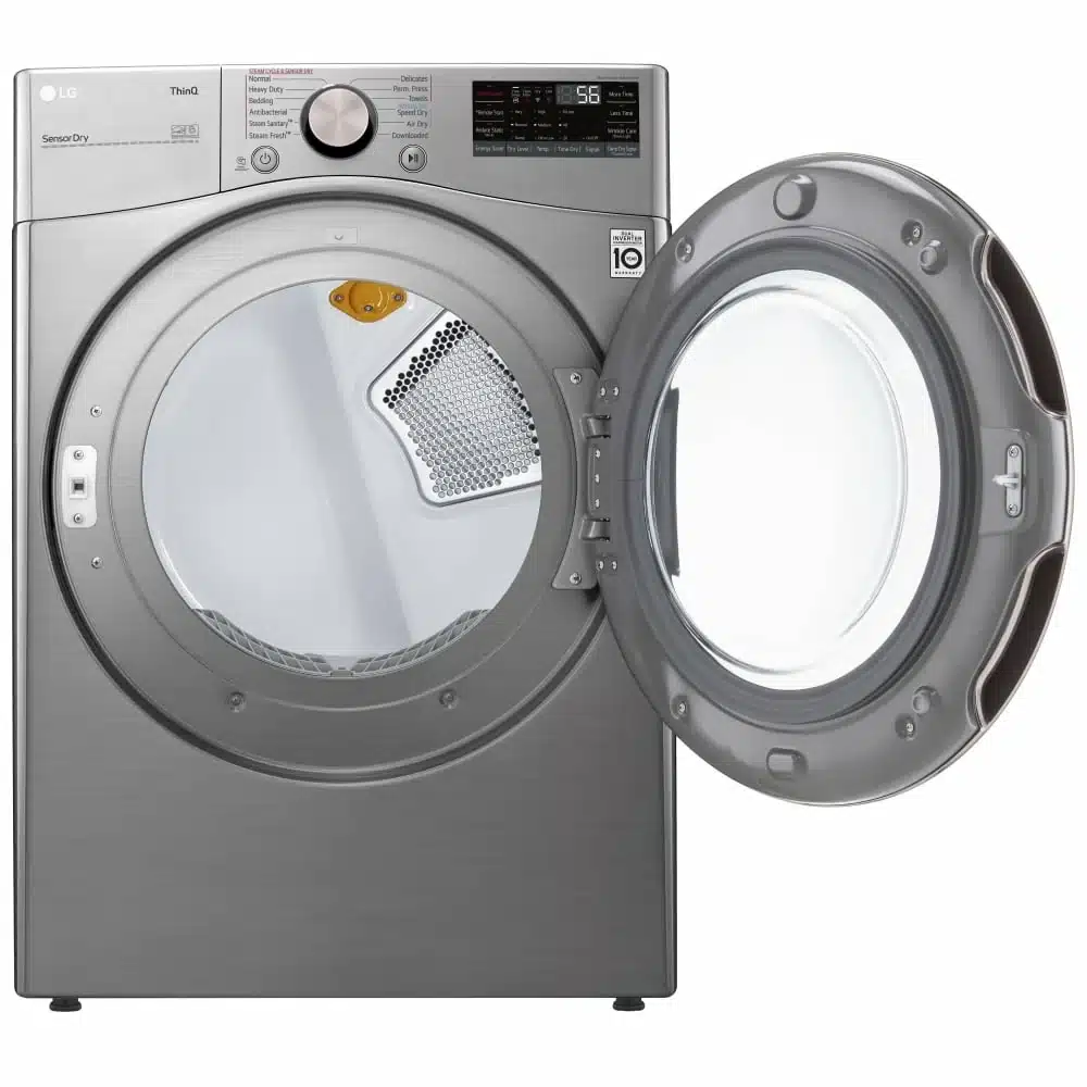 LG Electric Dryer – 7.4 cu. ft., 10 Cycles, Steam, Wi-Fi, Graphite Steel – DLEX3850V - Image 2