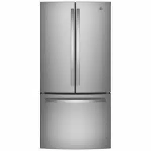 Réfrigérateur à portes françaises GE – 33″, 18,6 pi³, profondeur comptoir, inox – GWE19JYLHFFS