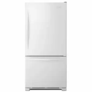 Réfrigérateur à congélateur inférieur Whirlpool 30 pouces, blanc – WRB329DFBW05