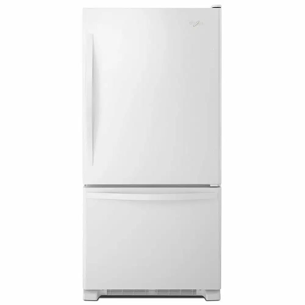 Whirlpool 30″ Bottom Freezer Refrigerator, 18.5 cu.ft, White – WRB329DFBW05