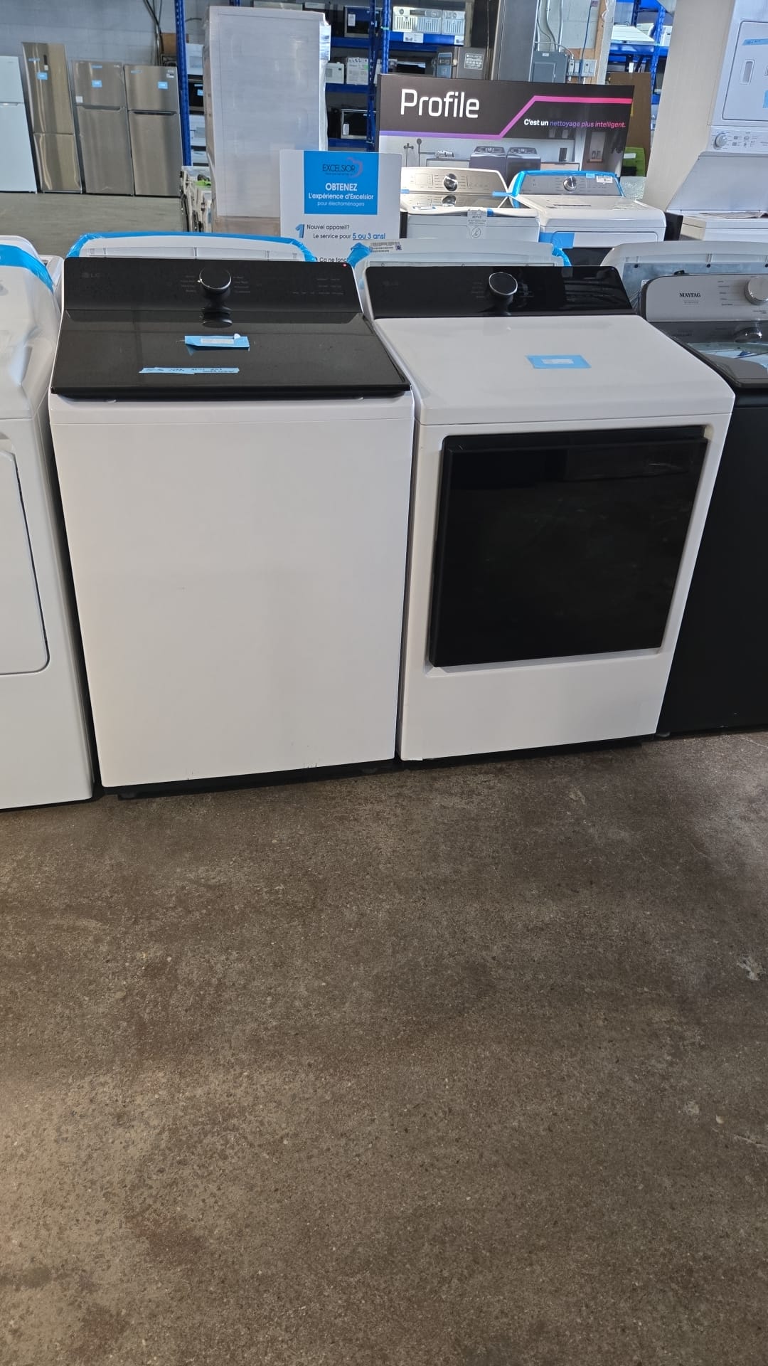 Laveuse et sécheuse LG – 27″, 6,3 pi³ / 7,3 pi³, Wi-Fi, 8 cycles blanc – WT8400CW & DLE8400WE – Image 6