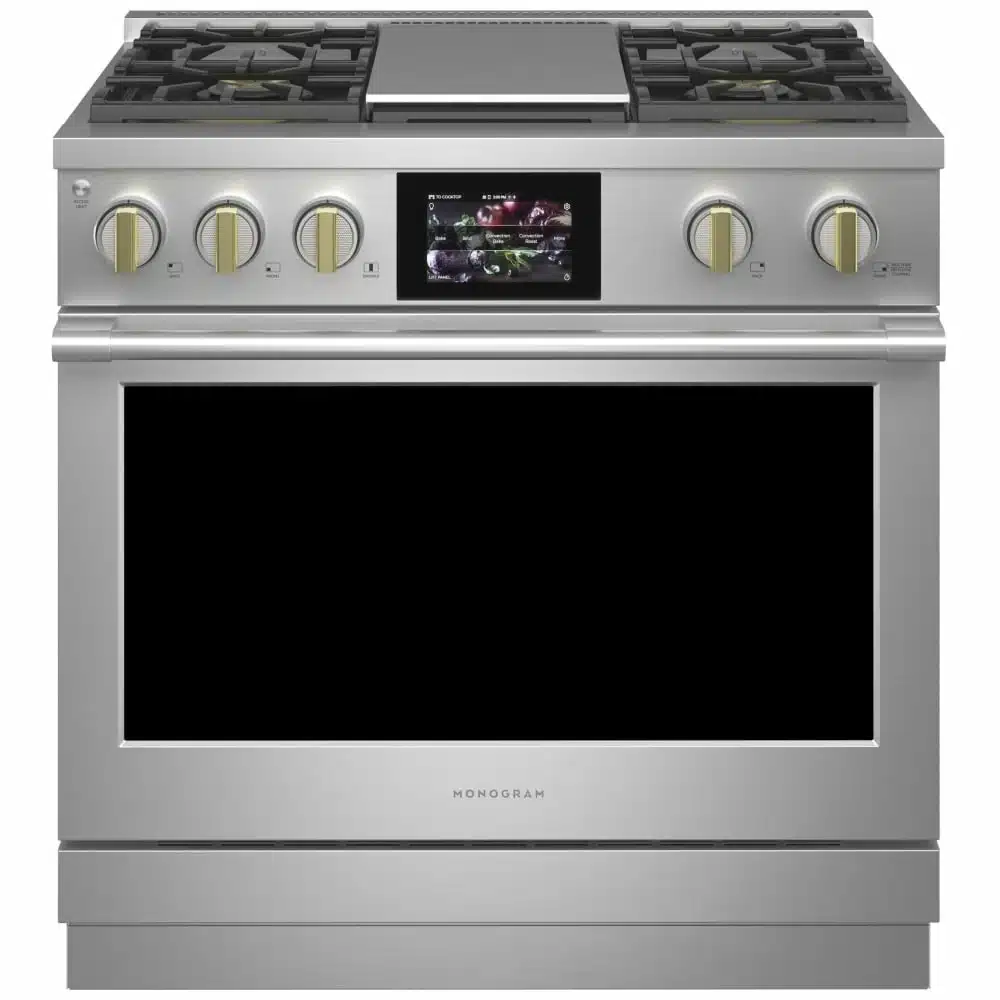 Cuisinière biénergie MONOGRAM 36 pouces, inox – ZDP364NDTSS