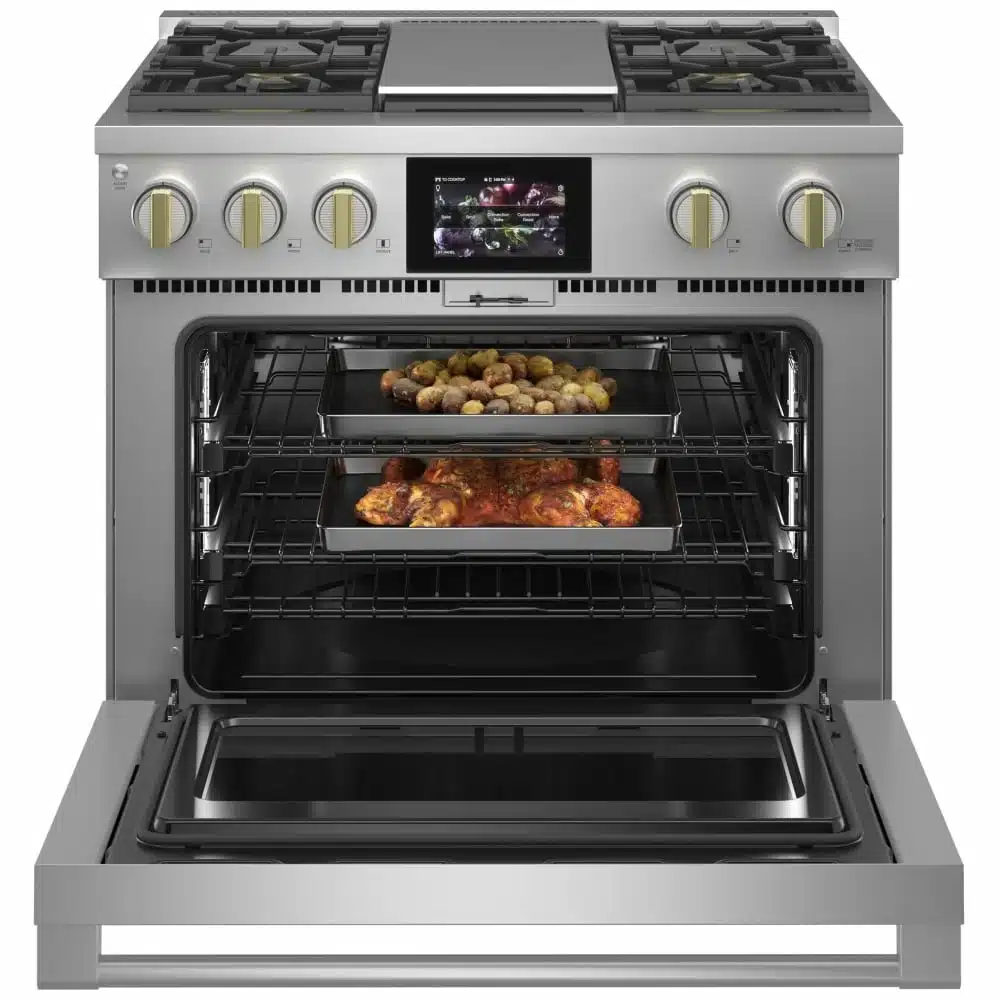 Cuisinière biénergie MONOGRAM 36 pouces, inox – ZDP364NDTSS – Image 4