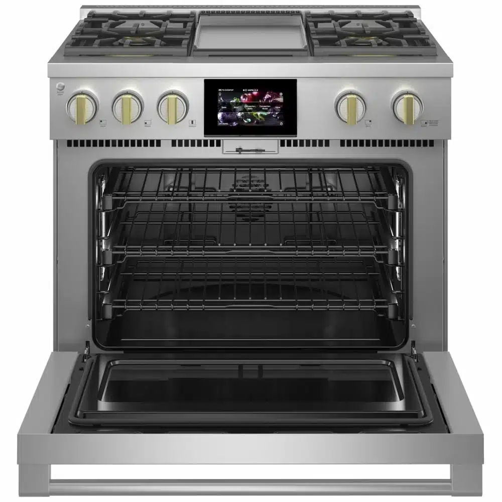 Cuisinière biénergie MONOGRAM 36 pouces, inox – ZDP364NDTSS – Image 3