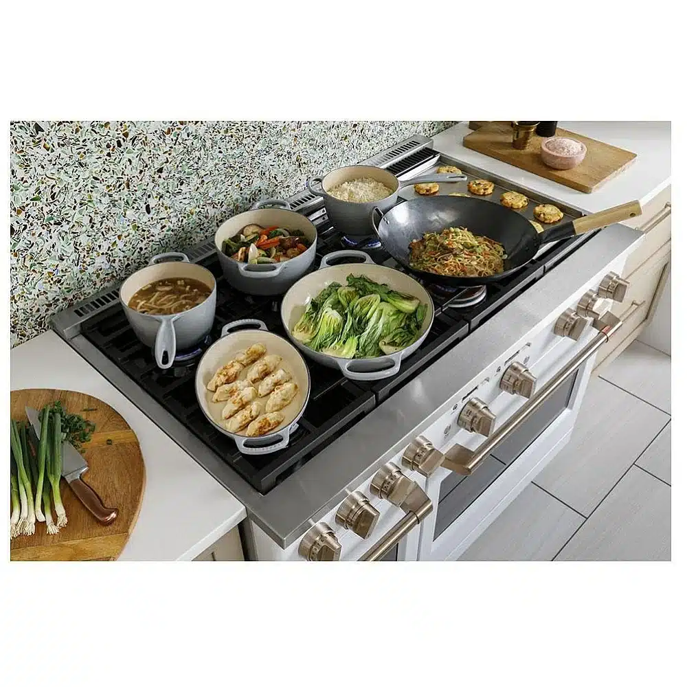 Cuisinière à biénergie CAFE , 8.25 pi. cu, 48 pouces, noir – C2Y486P3T2D1 – Image 4