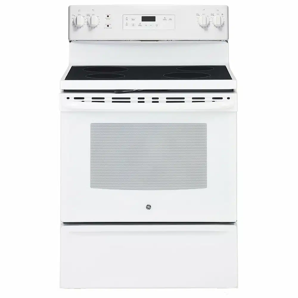 GE 30″ Electric Range, White – JCB630DKWW