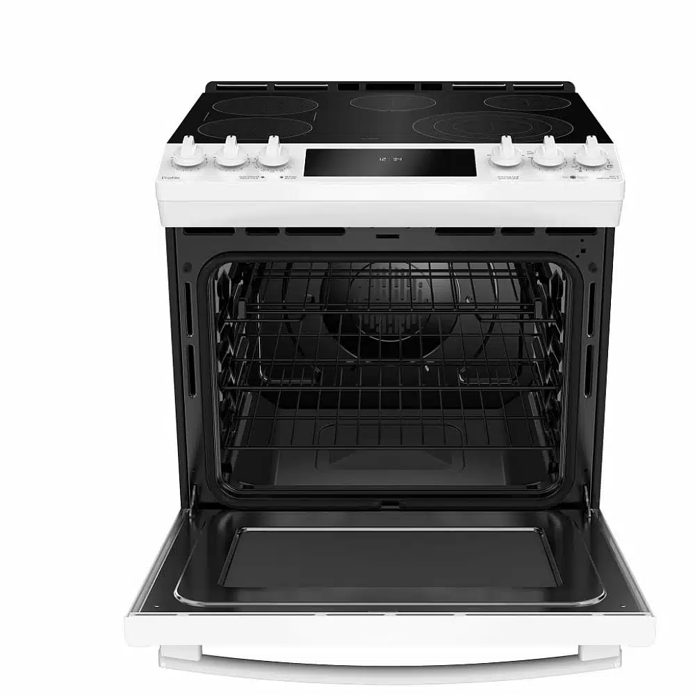 Cuisinière électrique GE Profile 30 pouces, 5.3 pi³, Blanc – PCS940DMWW – Image 3
