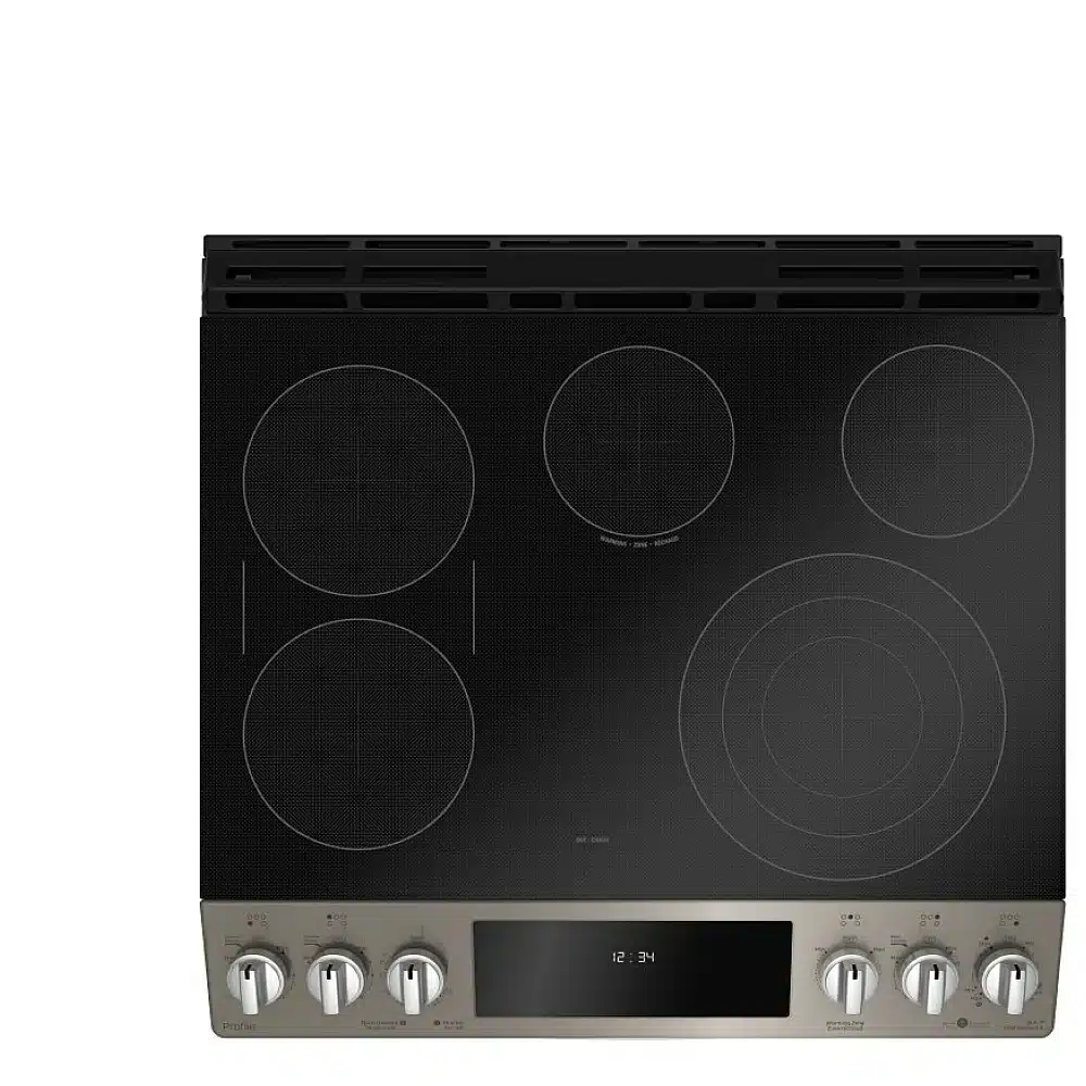 GE PROFILE 30″ Electric Range, Slate – PCS940EMES - Image 4