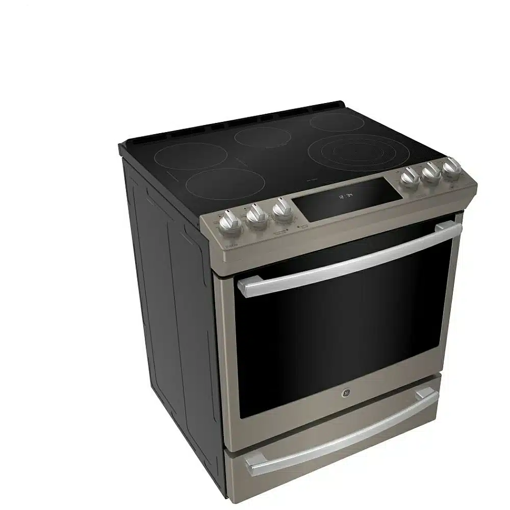 GE PROFILE 30″ Electric Range, Slate – PCS940EMES - Image 2