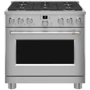 Cuisinière à gaz CAFE , 36 pouces, inox – CGY366P2T1S1S1