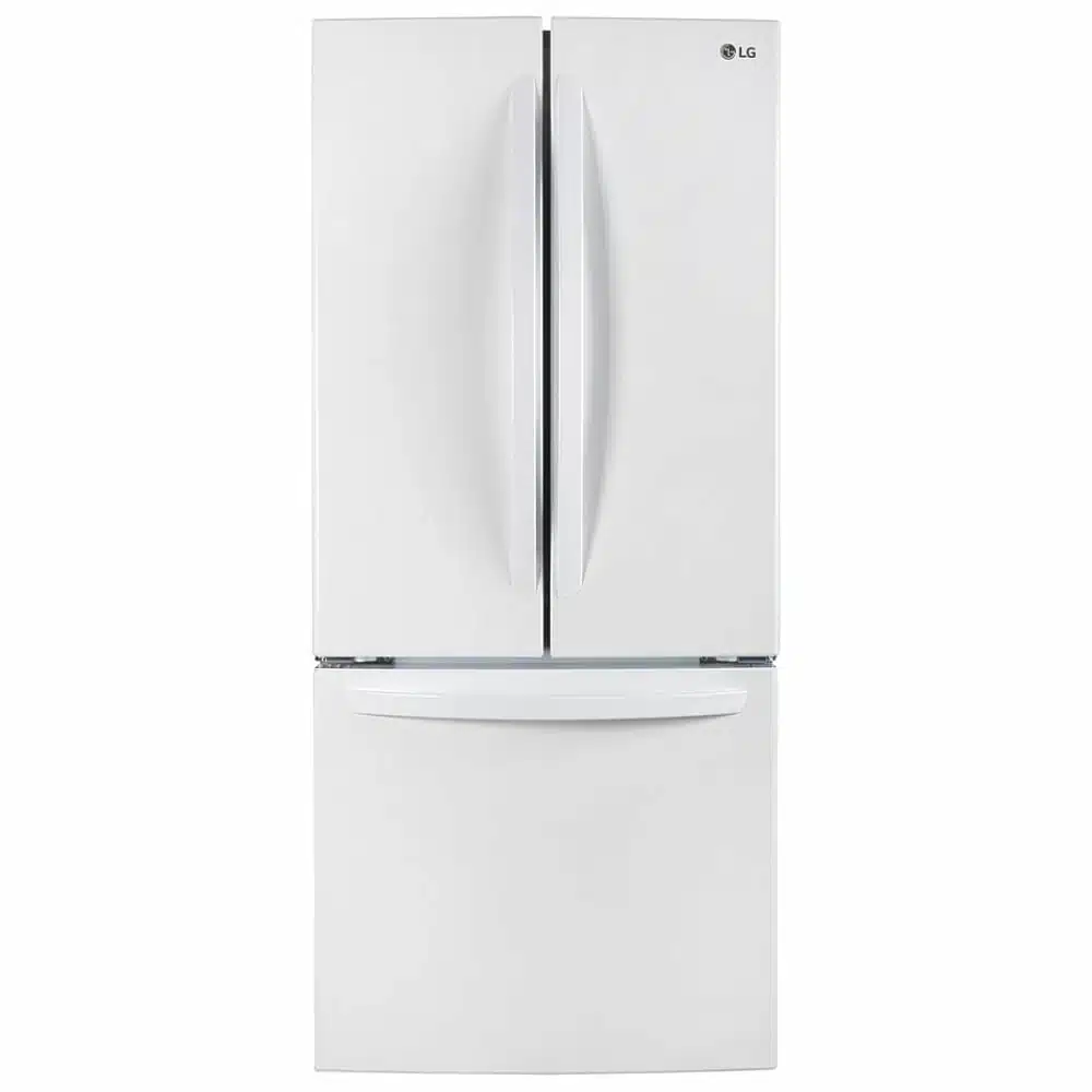 LG 30 inch French Door Refrigerator, 21.8 cu.ft, White – LRFNS2200W