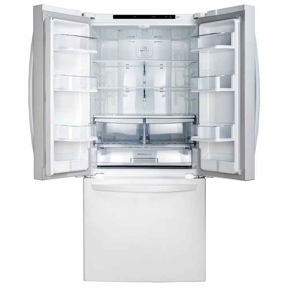 LG 30 inch French Door Refrigerator, 21.8 cu.ft, White – LRFNS2200W - Image 3
