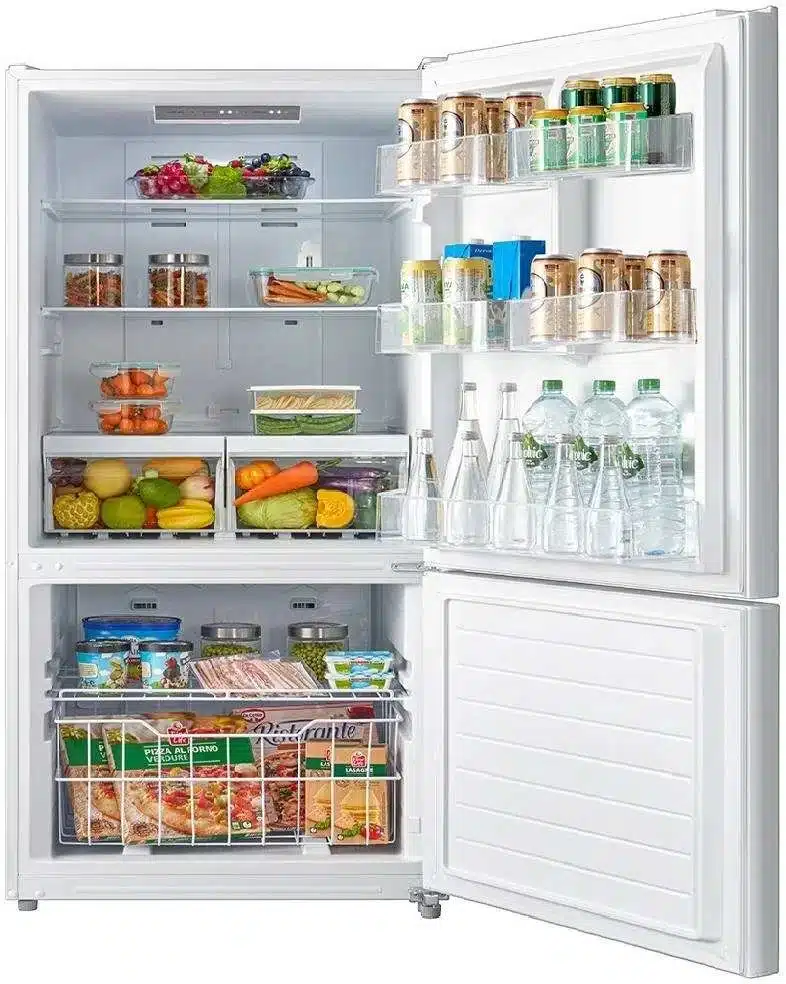 Réfrigérateur à congélateur inférieur MOFFAT 30 pouces, blanc – MDE19DTNKWW – Image 4