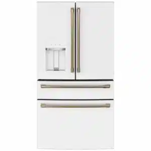 CAFÉ 36″ French Door Refrigerator, Matte White – CVE28DP4NBW2